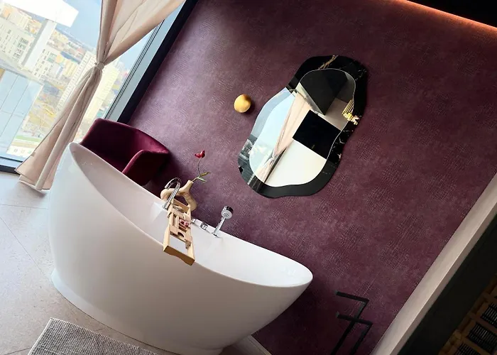 Sky Tower 25 Piętro Sauna Orchid Sanctuary Apartament Katowice